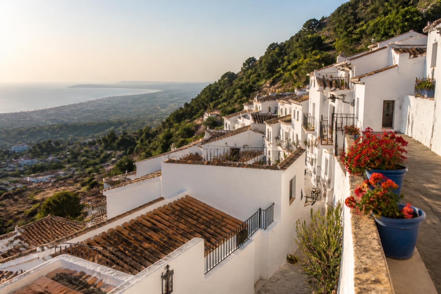 Mijas Pueblo overlooking the Costa del Sol in Andalucía